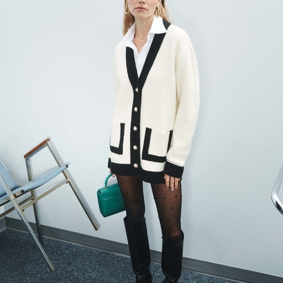 Designer Ronny Kobo Collection Cardigan ($345 retail) needs buttons! - Picture 1 of 11